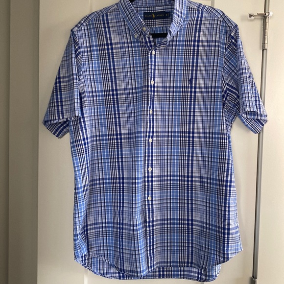 Ralph Lauren Striped Short Sleeve Button Shirt - Size XL - Picture 1 of 8